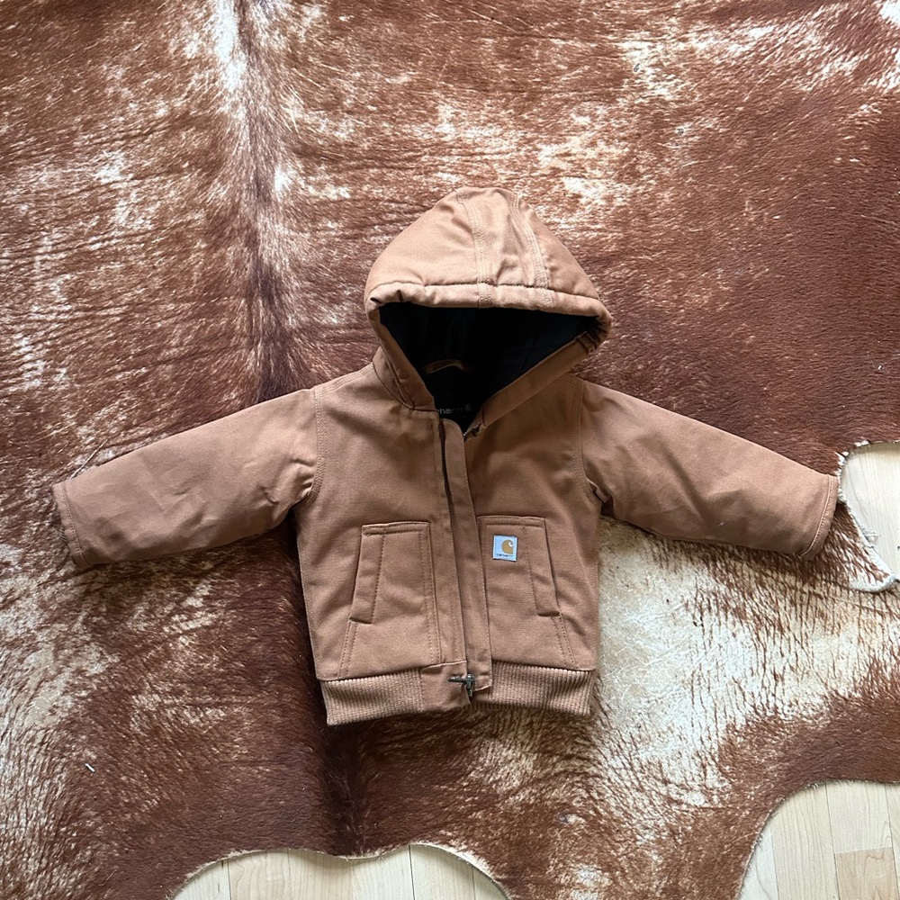 Carhartt Brown Hooded Jacket 6 months